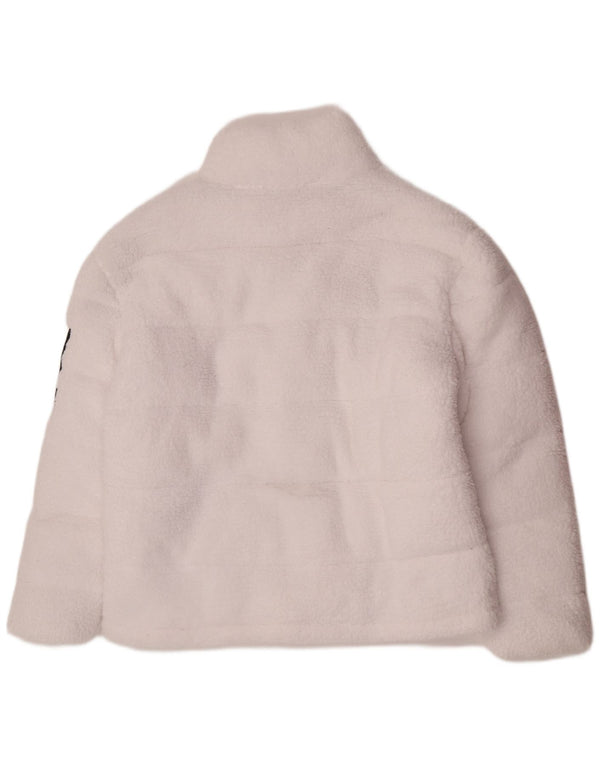 Ellesse Veste matelassée polaire pour femme UK 14 Large Blanc Polyester Sports