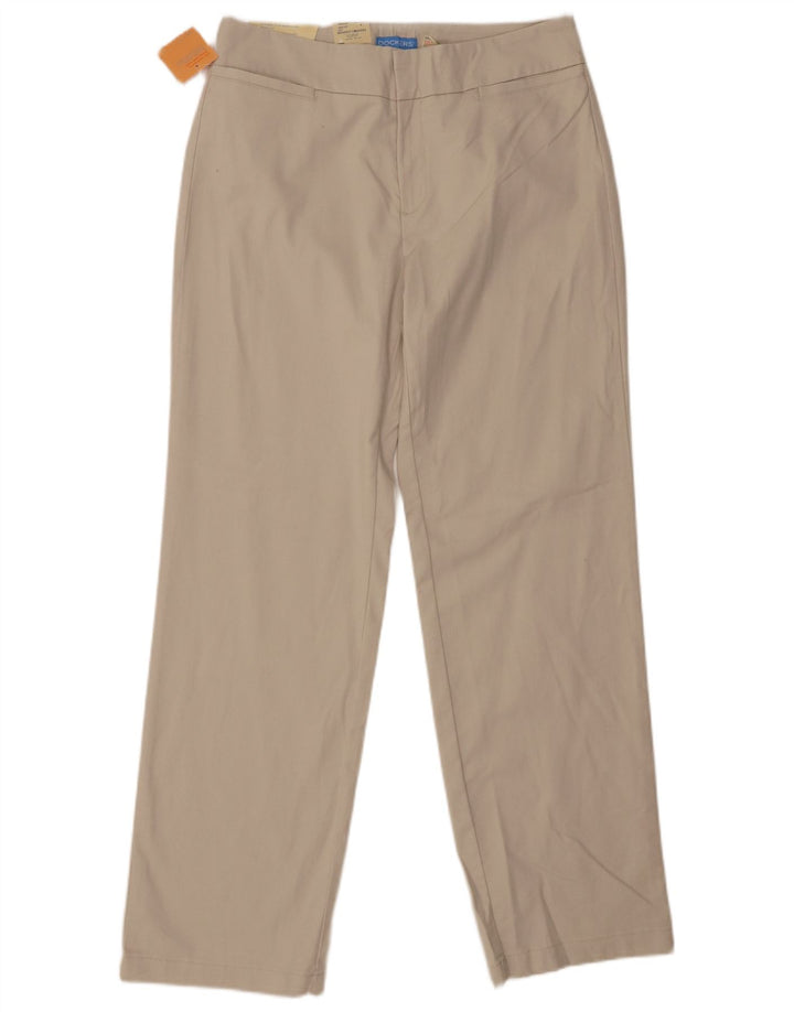 DOCKERS Pantalon décontracté coupe préférée pour femme US 12 Large W30 L31 Beige