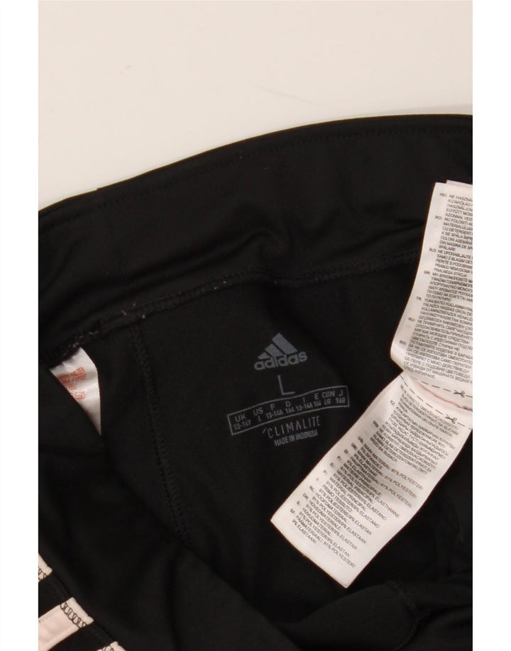 ADIDAS Leggings Climalite Filles 13-14 ans Grand Noir Polyester