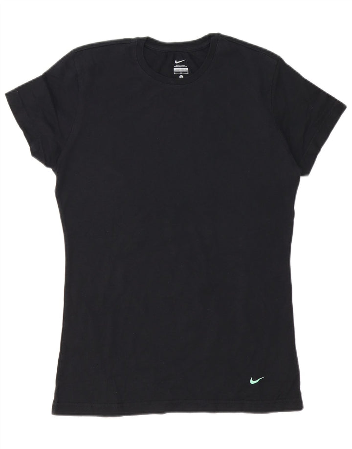 Nike T-shirt pour femme en coton noir moyen UK 12