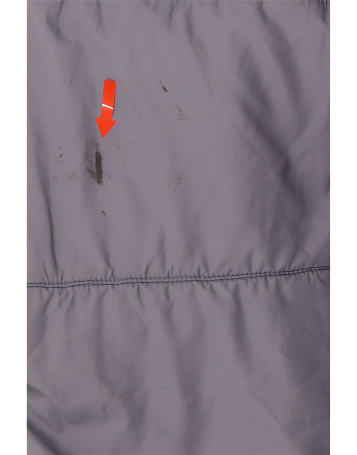 NIKE Veste matelassée à capuche graphique pour femme UK 18 XL Bleu Polyester