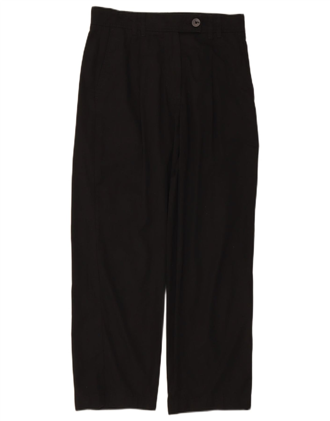 MASSIMO DUTTI Pantalon chino coupe ample pour femme EU 38 Small W28 L26 Noir