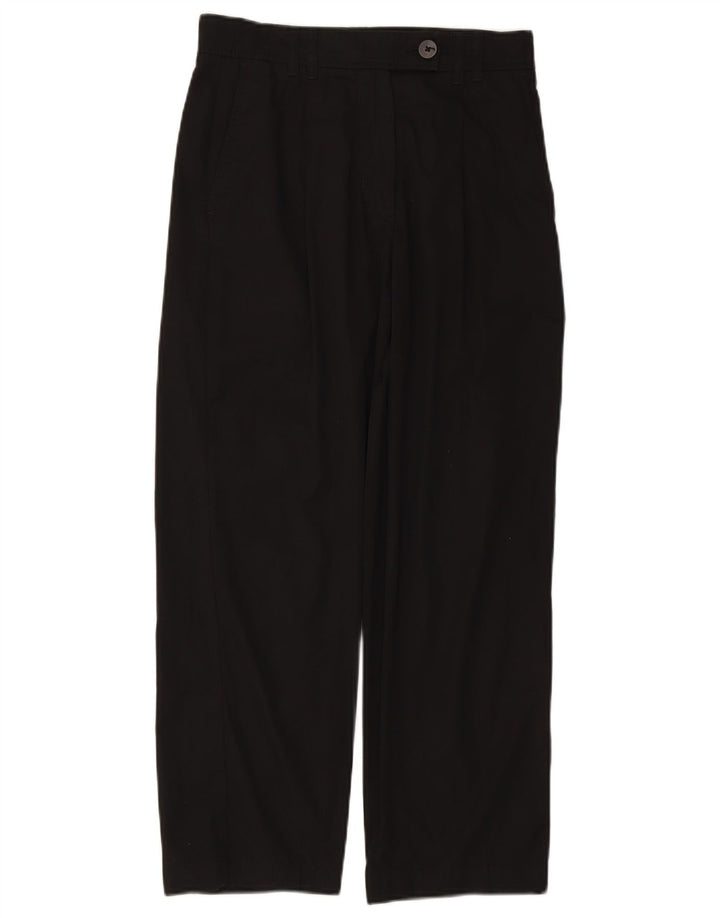 MASSIMO DUTTI Pantalon chino coupe ample pour femme EU 38 Small W28 L26 Noir