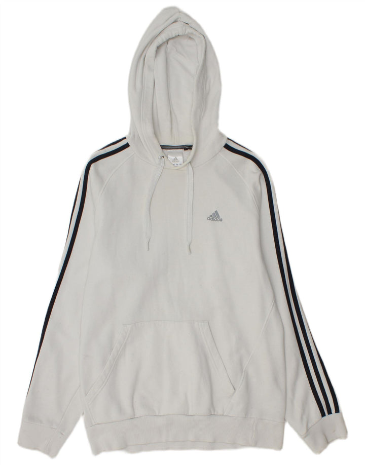 Adidas Pull à capuche pour homme en coton blanc moyen
