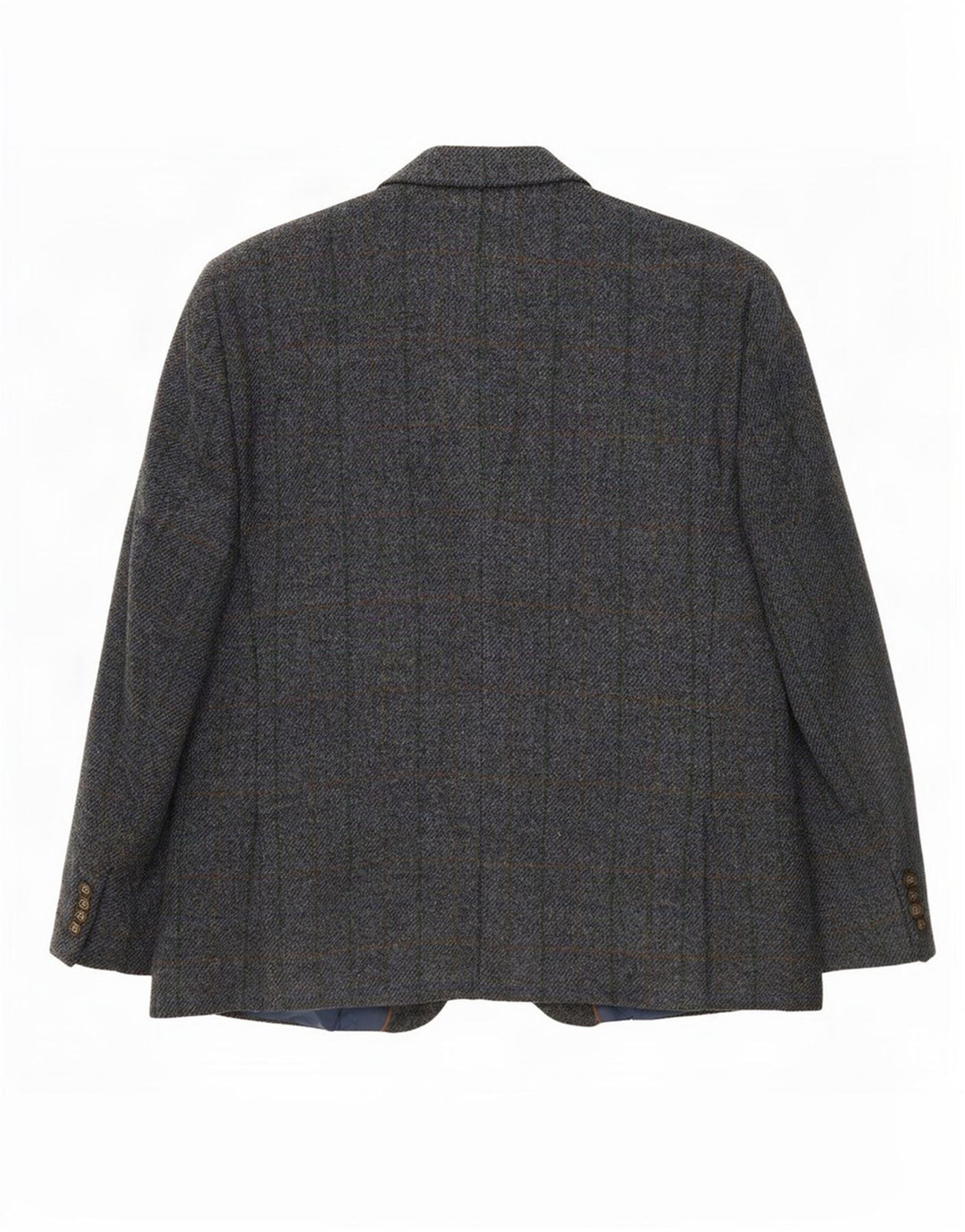 Harris Tweed Veste blazer à 2 boutons pour homme IT 52 XL en laine à carreaux gris