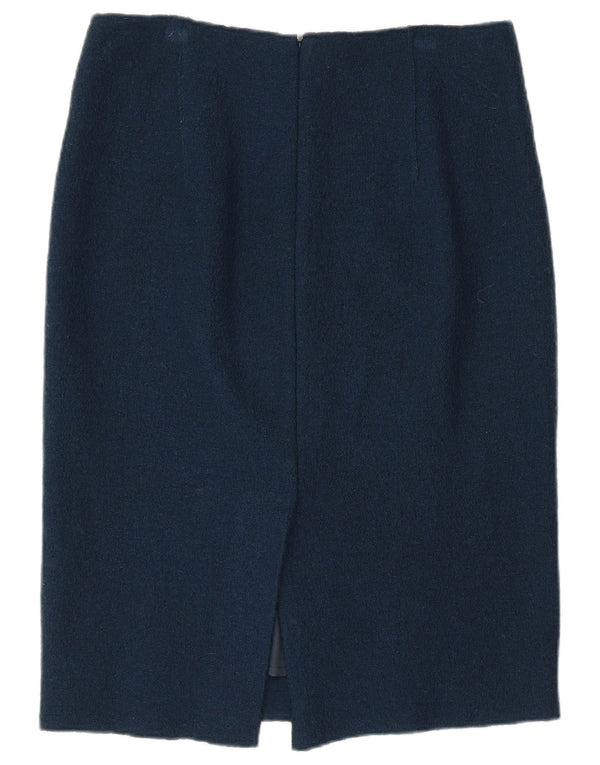 Jupe crayon femme Jigsaw UK 12 Medium W32 laine bleu marine
