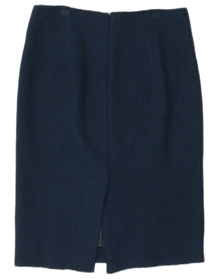 Jupe crayon femme Jigsaw UK 12 Medium W32 laine bleu marine
