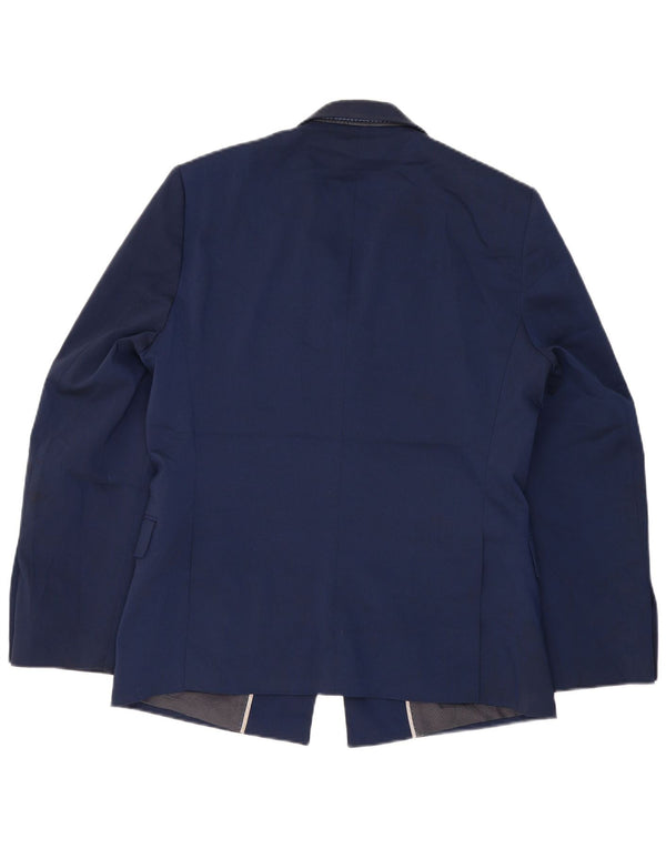 Marks & Spencer Veste blazer à 1 bouton pour homme UK 40 Large Bleu marine classique