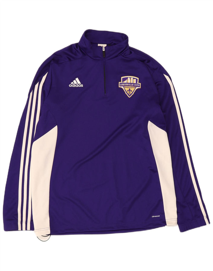 Adidas Hommes Louisville Pull Survêtement Haut Large Violet Colorblock