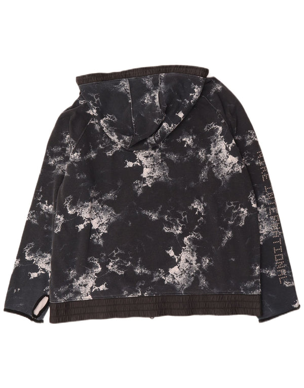 Nike Pull à capuche zippé pour homme 2XL en coton tie-dye noir