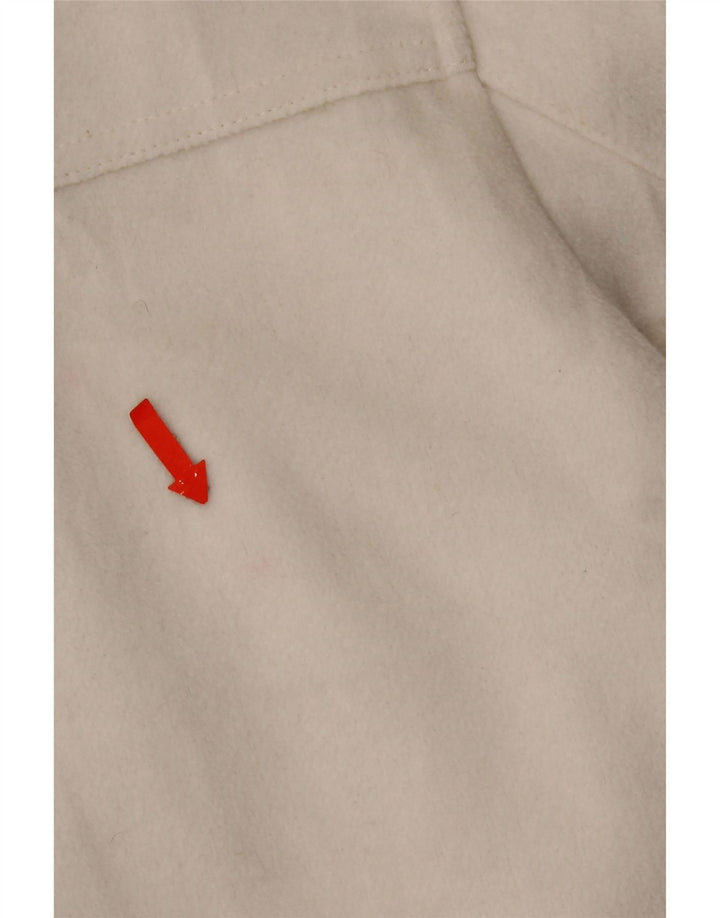 Zara Veste blazer courte à 4 boutons pour femme UK 10 Petit polyester blanc