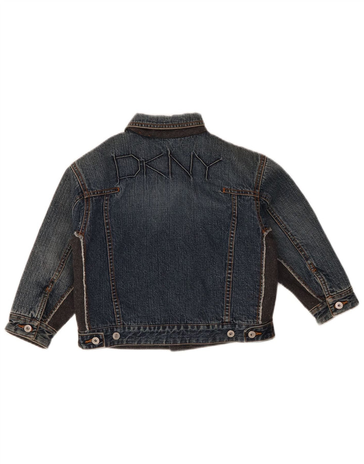 Dkny Veste en Jean Graphique Garçon 5-6 Ans Bleu Coton