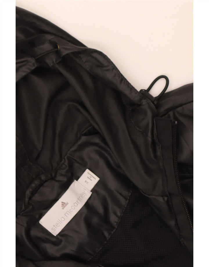 Adidas Veste de pluie à capuche pour femme EU 34 Petit Noir