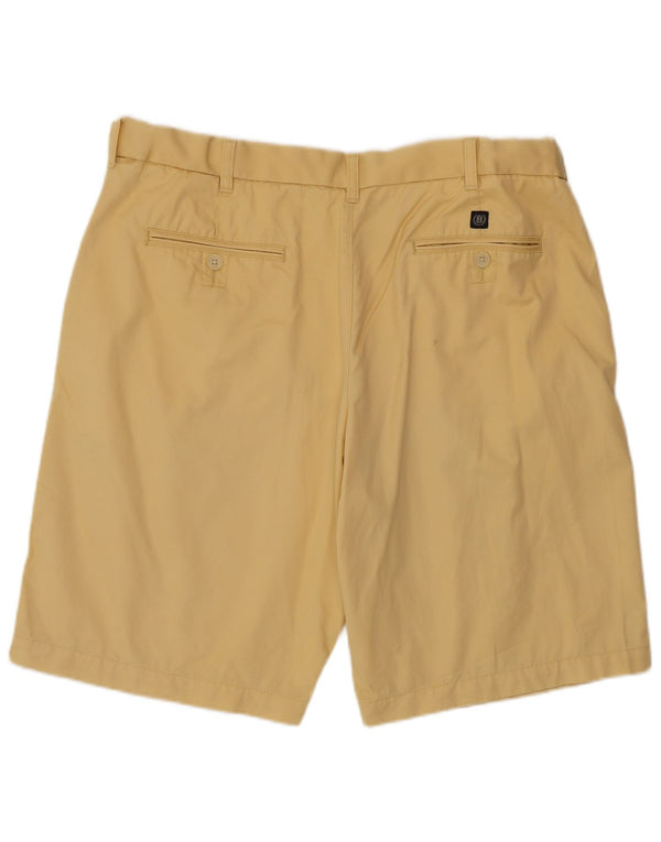 Marks & Spencer Mens Chino Shorts W36 Large Yellow Cotton