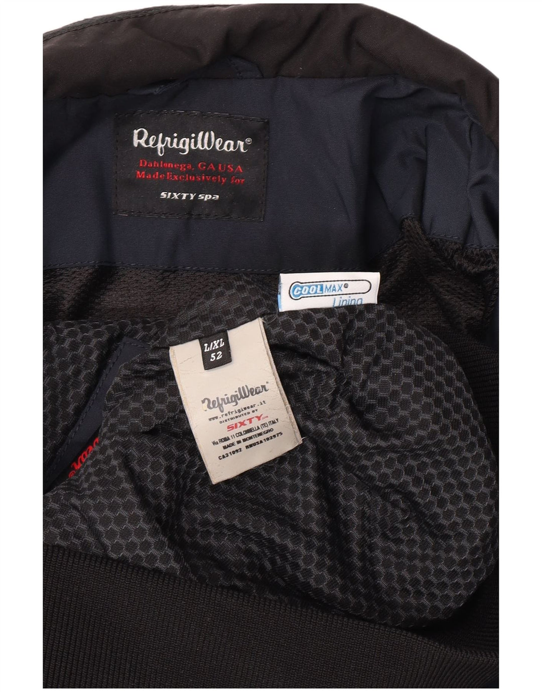 Refrigiwear Veste Bomber Homme UK 40 Large Bleu Marine Polyamide