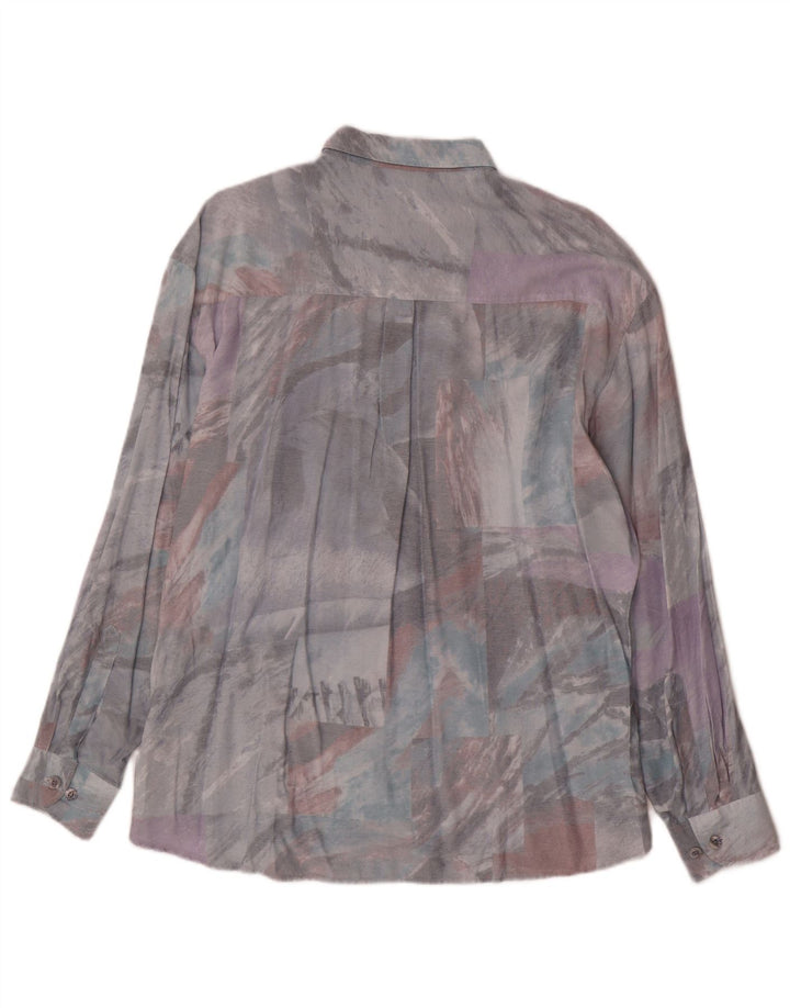 Club D'Amingo Chemise à motif abstrait pour homme Taille 43/44 XL Multicolore
