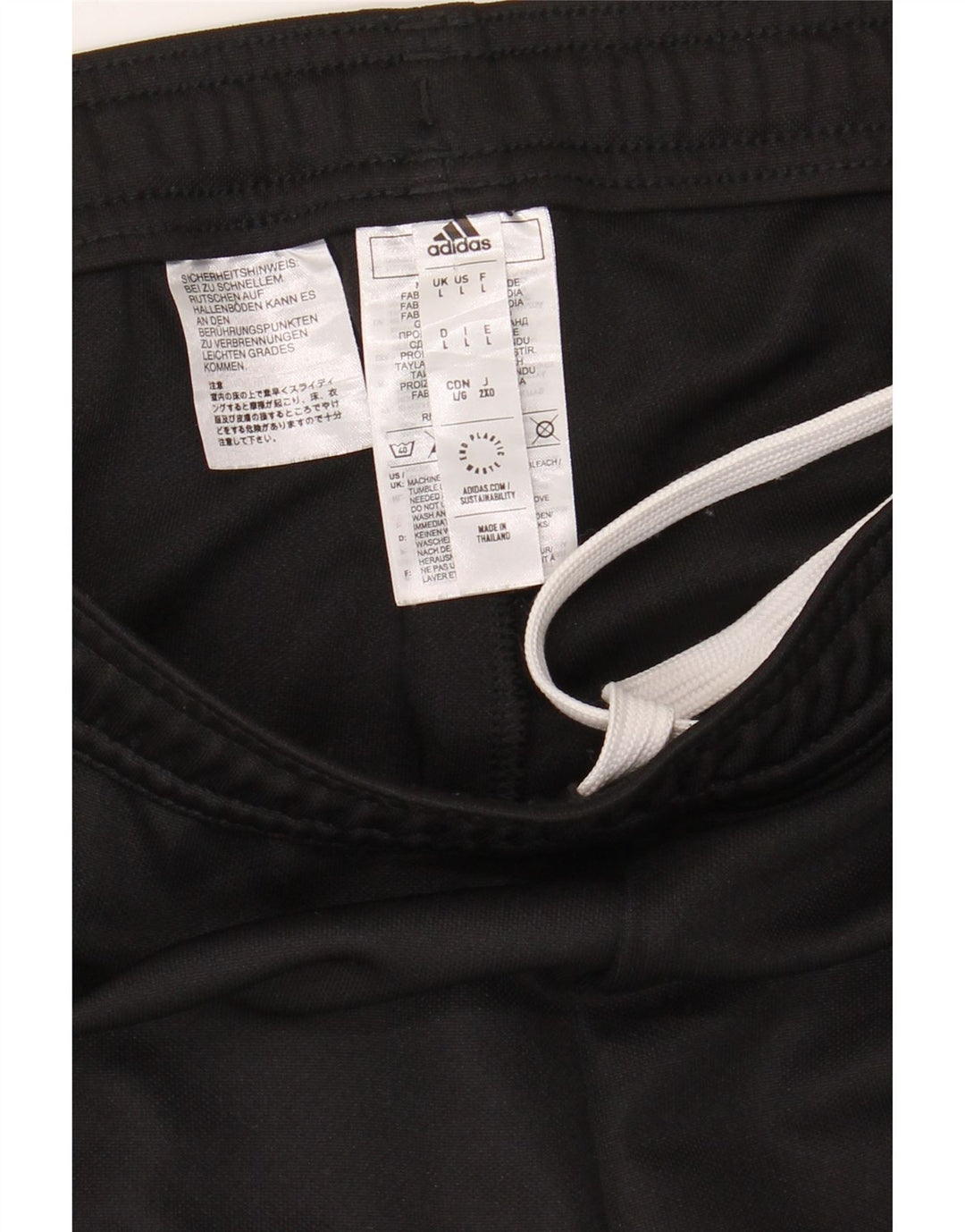ADIDAS Mens Aeroready Tracksuit Trousers Large Black Polyester Vintage Adidas and Second-Hand Adidas from Messina Hembry 