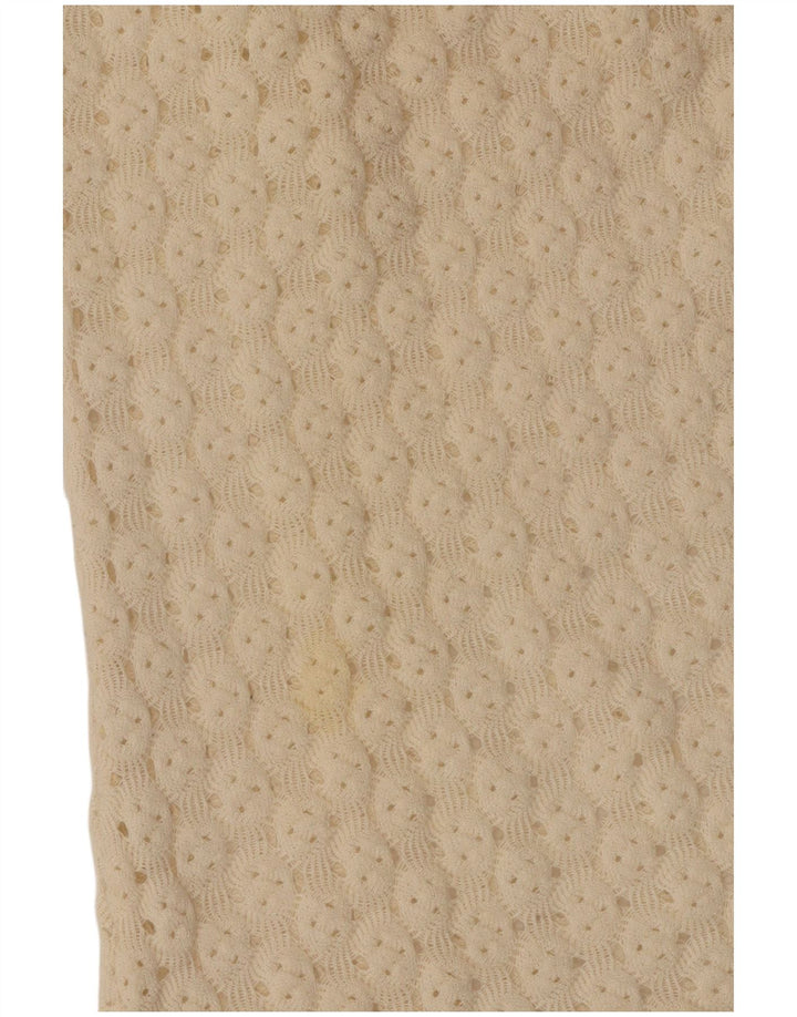 Sisley Femme Relaxed Elegance Pull Col V UK 12 Medium Off White