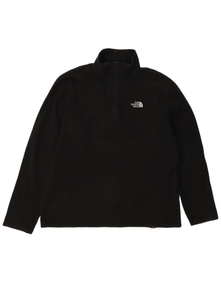 The North Face Pull polaire à col zippé pour homme Noir moyen Polyester