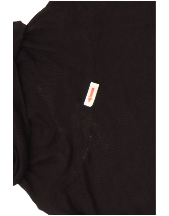 Zara Femme Top Manches Longues UK 16 Large Noir
