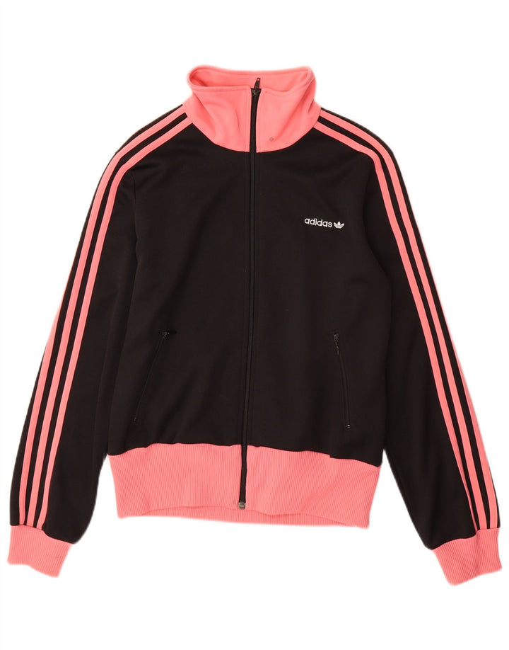 Adidas Veste de survêtement graphique pour femme IT 42 Noir moyen Colourblock