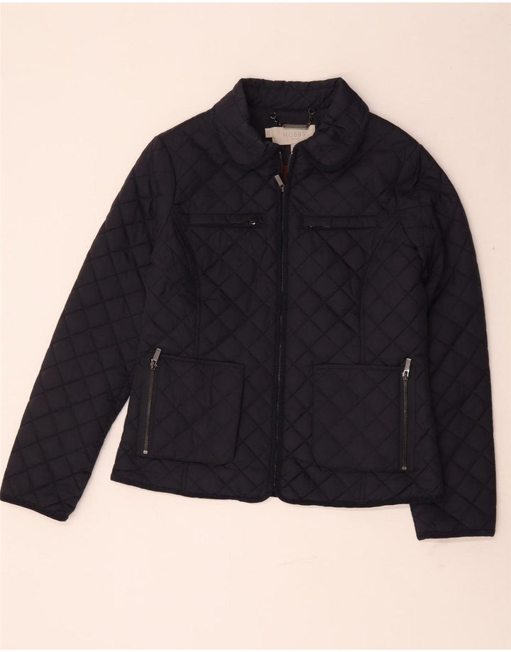Hobbs Veste matelassée pour femme UK 12 Medium Bleu Marine Polyamide