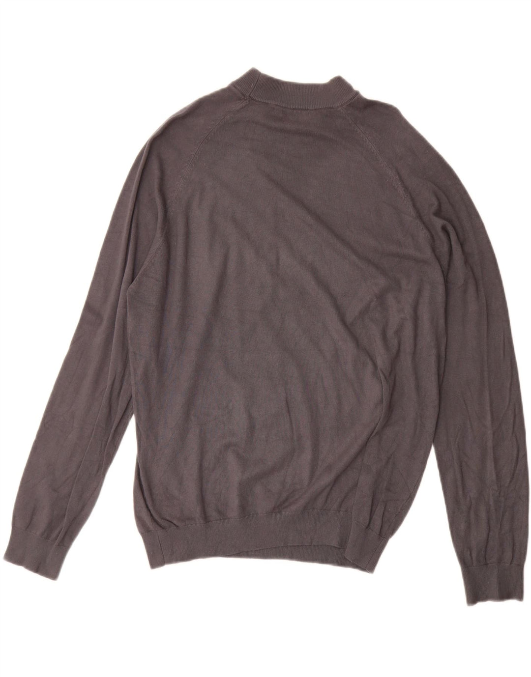 Zara Pull Col Rond Homme Gris Moyen Viscose