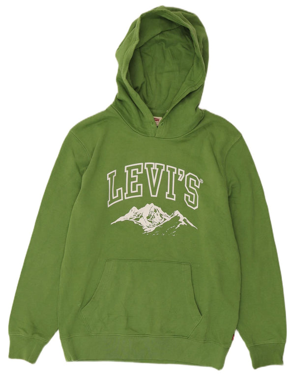 Levi's Pull à Capuche Standard Graphic Homme Vert Small Coton