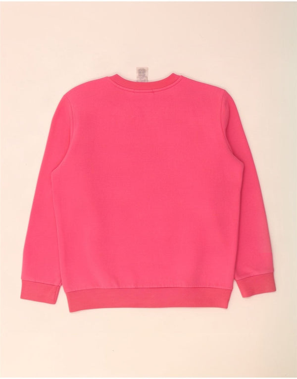 Adidas Womens Sweatshirt Jumper UK 16/18 Large Pink Cotton