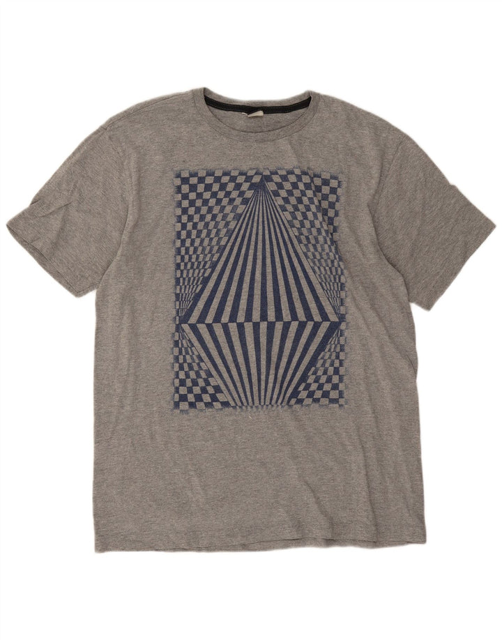 Volcom T-shirt graphique pour hommes, grand, gris