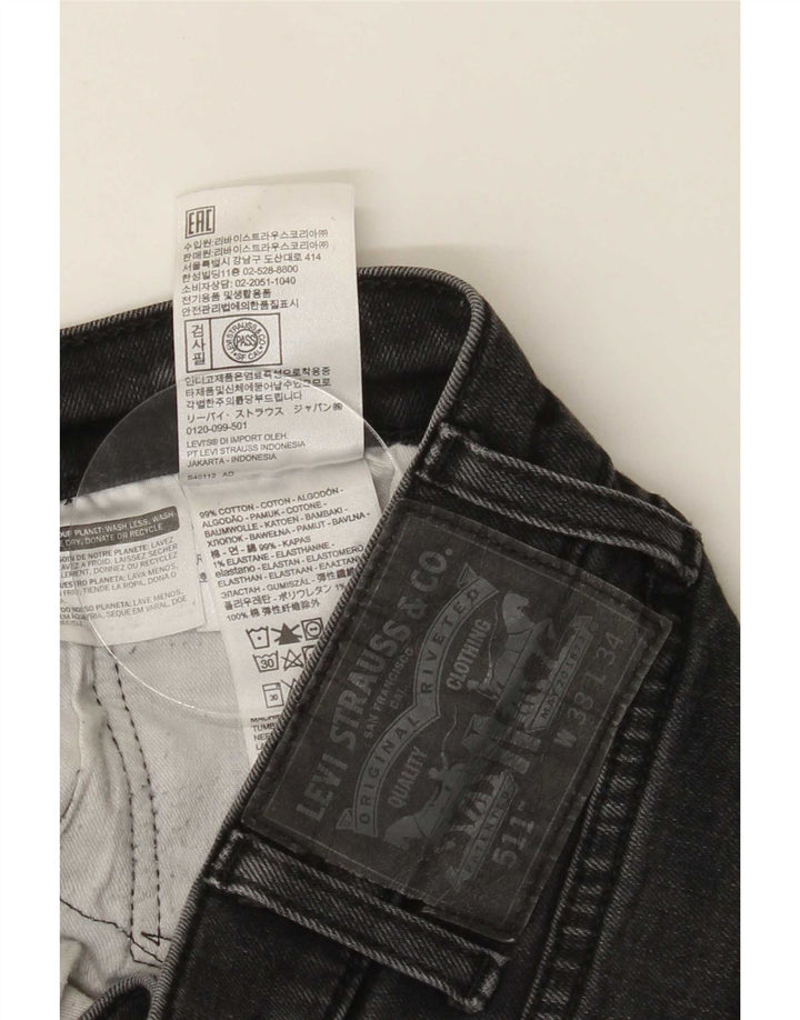 Levi's Jean Slim 511 Homme W38 L34 Noir Coton