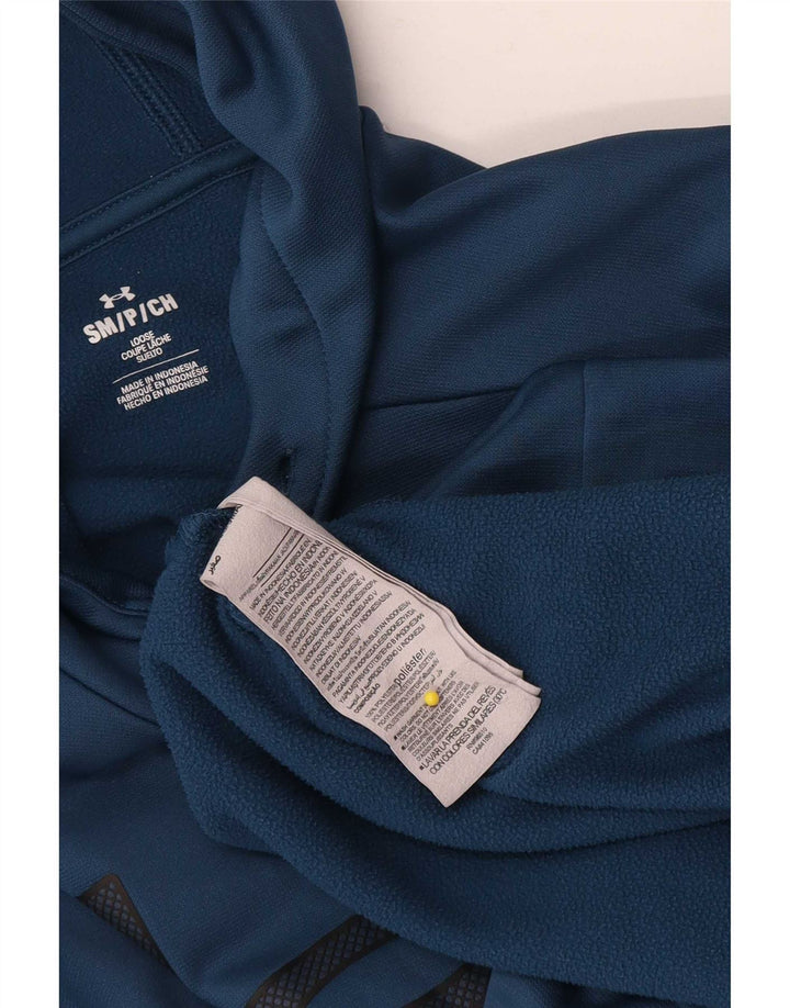 Under Armour Pull à capuche graphique homme petit bleu polyester