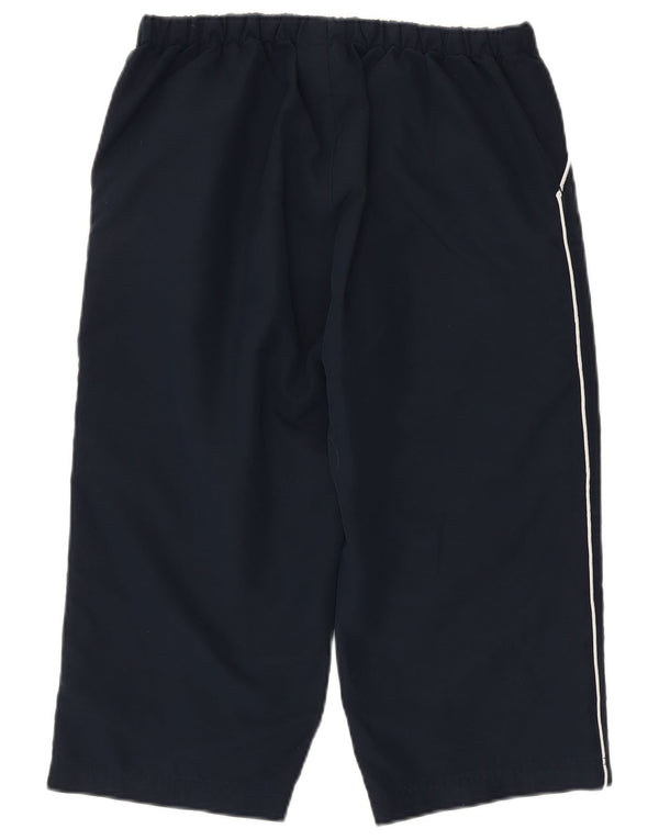 Reebok Pantalon de Survêtement Capri Femme UK 44 Bleu Marine Moyen Polyester