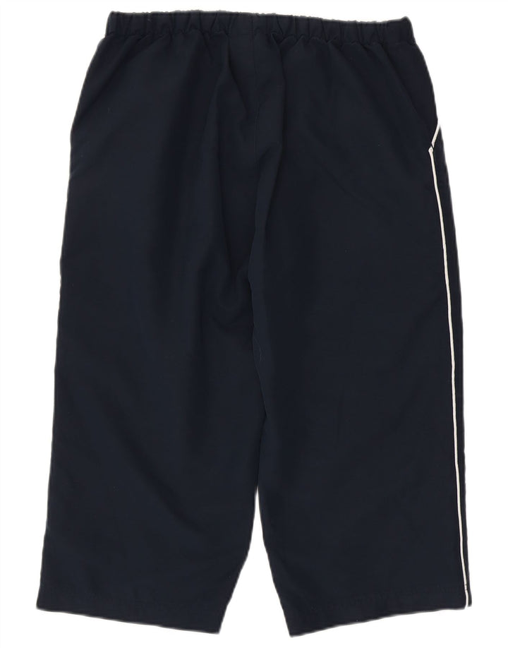 Reebok Pantalon de Survêtement Capri Femme UK 44 Bleu Marine Moyen Polyester