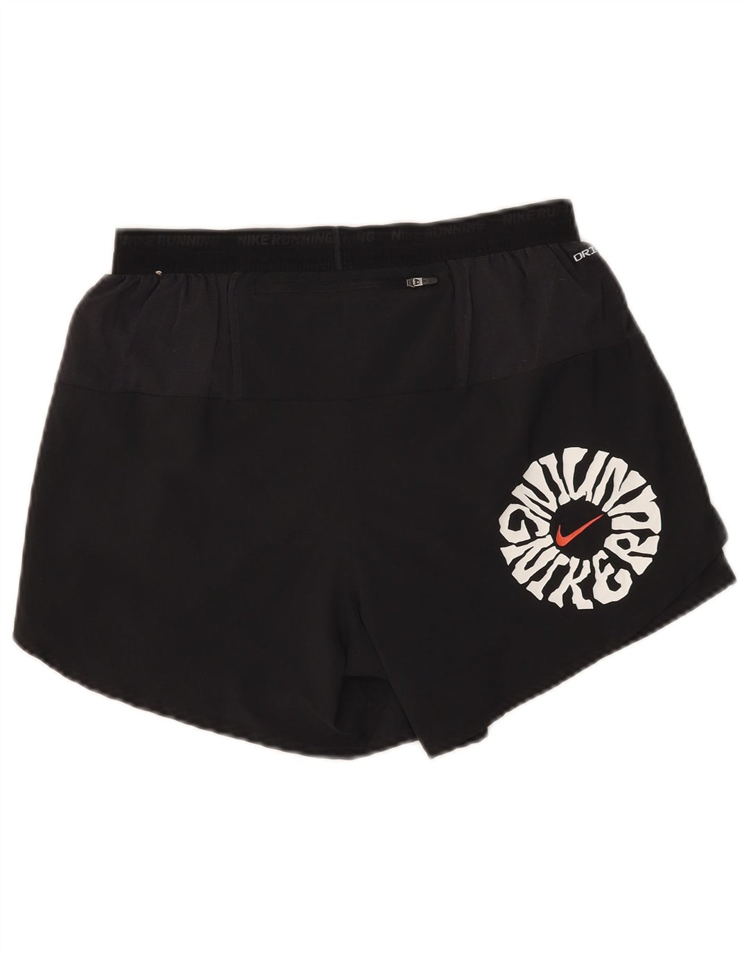 Nike Short de sport Dri Fit Graphic pour femme UK 14 Noir moyen Polyester