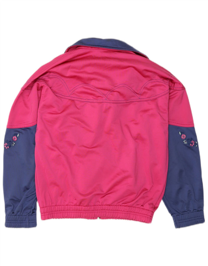 Diadora Veste de survêtement pour femme UK 28 Small Rose Colourblock Polyester