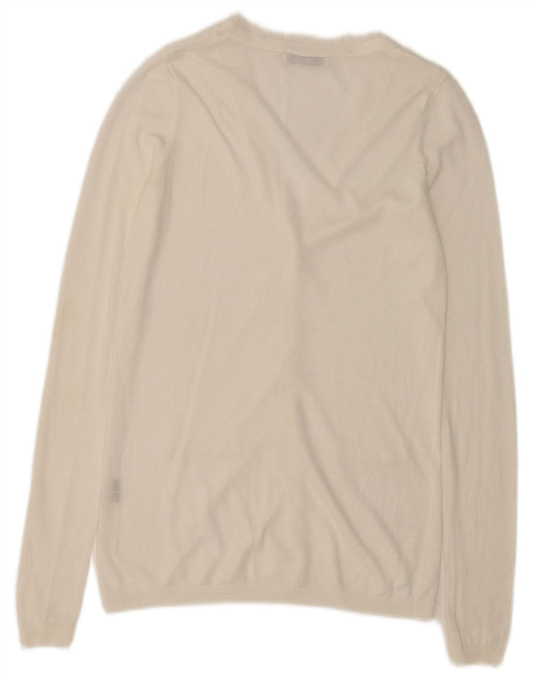Zara Cardigan Femme Pull UK 10 Petit Blanc