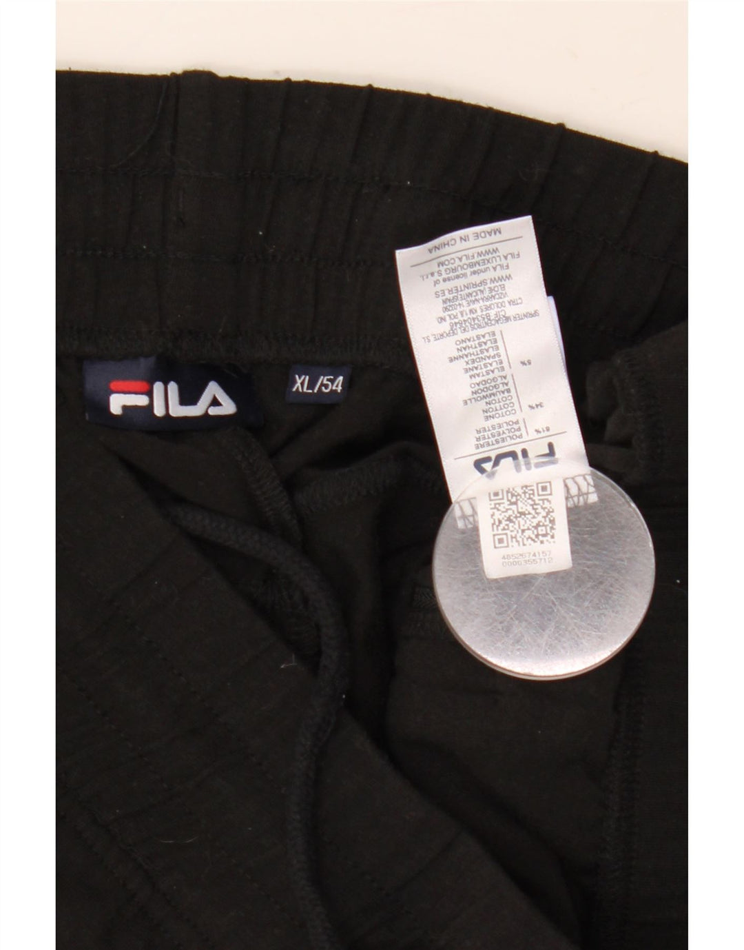 Fila Pantalon De Survêtement Joggers XL Noir Polyester Homme
