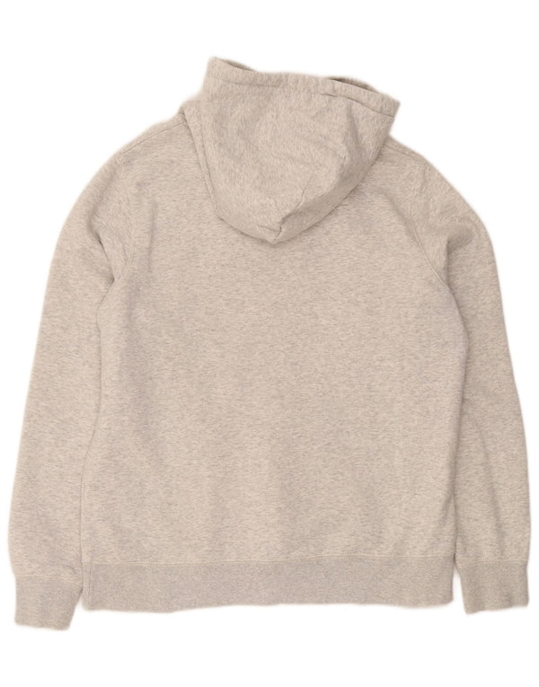 Jack Wills Pull à capuche graphique pour femme UK 16 Grand coton moucheté gris