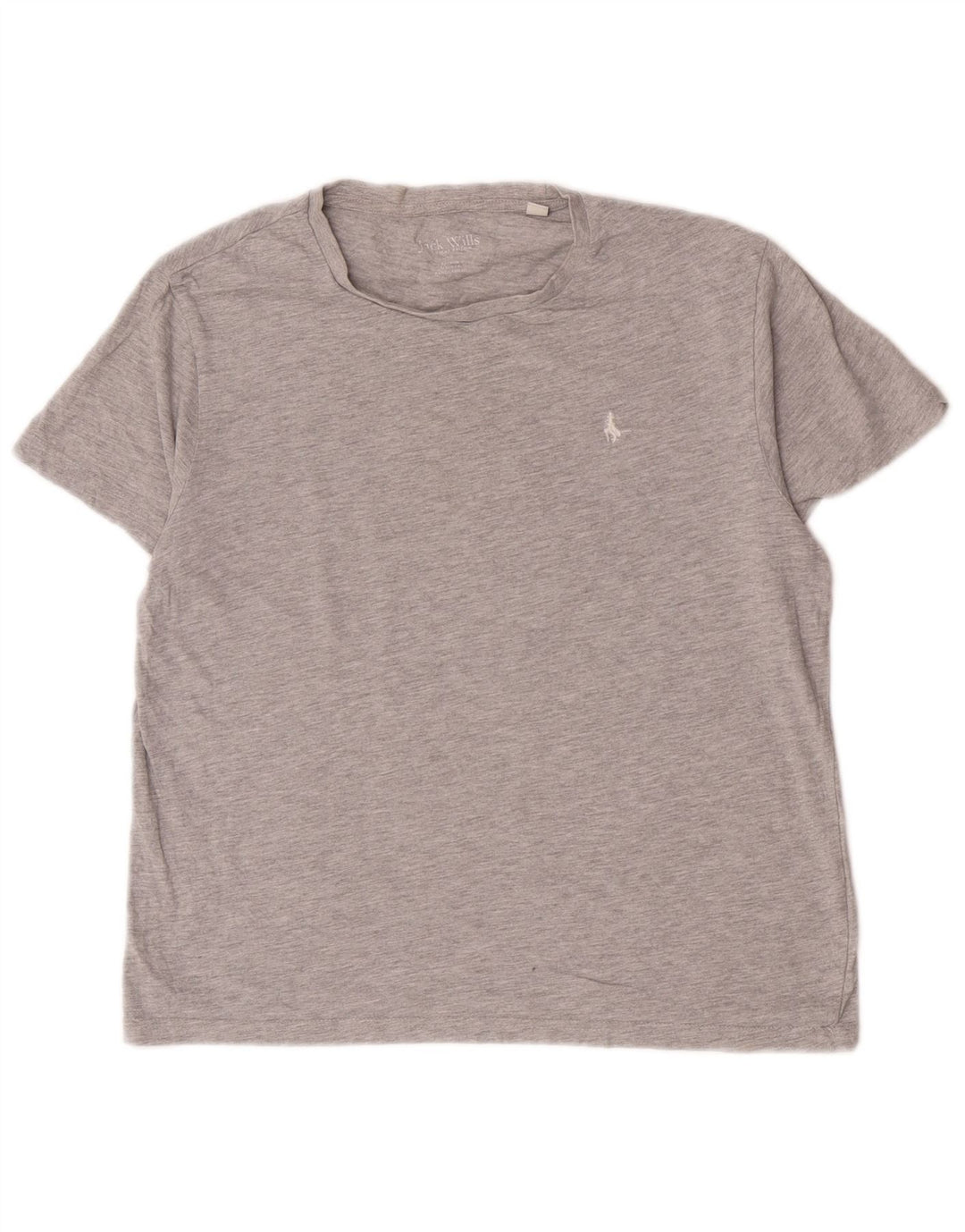 Jack Wills T-shirt surdimensionné pour femme UK 10 Petit coton gris