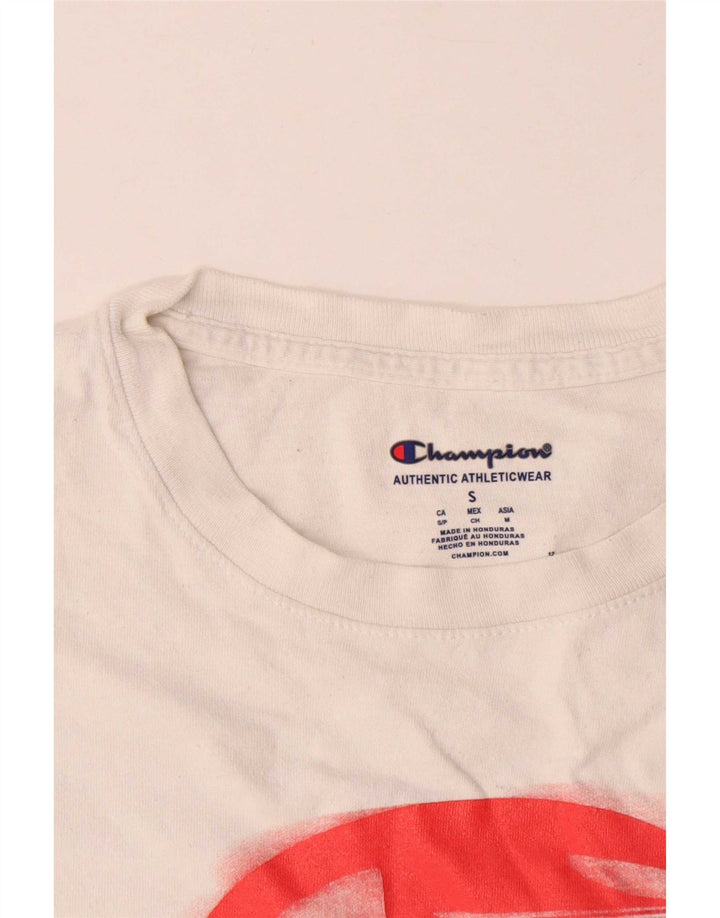 Champion T-Shirt Graphique Homme Petit Blanc