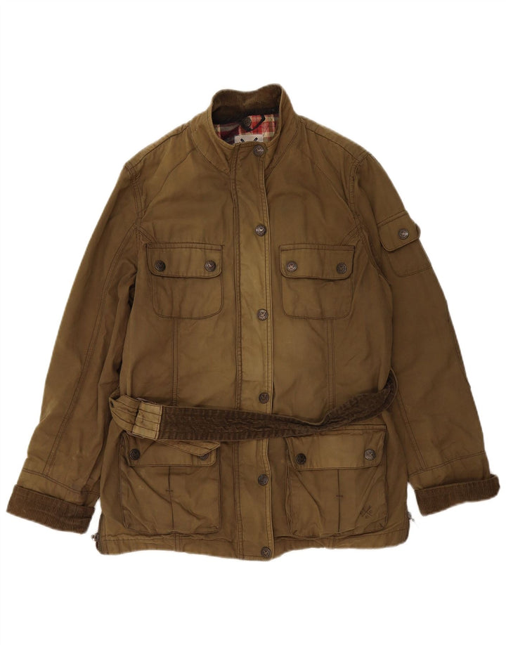 Crew Clothing Veste utilitaire pour femme UK 12 Coton kaki moyen
