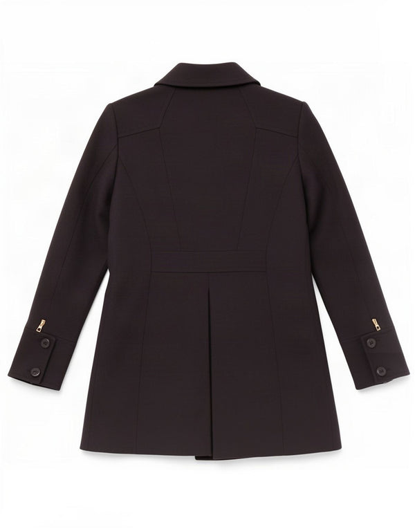 Reiss Manteau croisé pour femme UK 12 Bleu marine moyen Polyester