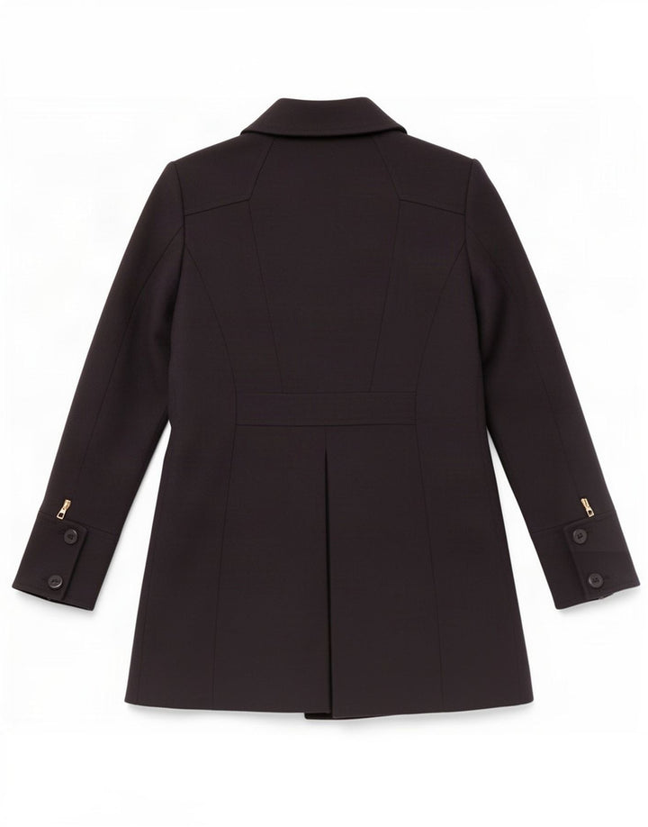 Reiss Manteau croisé pour femme UK 12 Bleu marine moyen Polyester