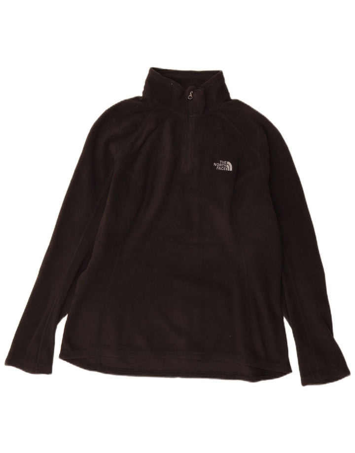 THE NORTH FACE Pull polaire à col zippé pour femme UK 14 Noir moyen Polyester