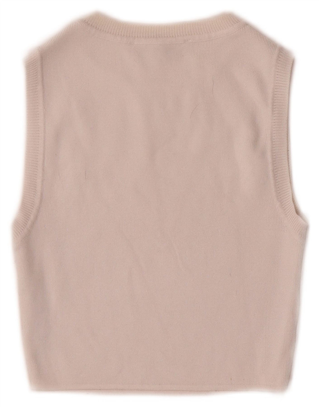 Zara Womens Crop Vest Top UK 8 Petit Viscose Blanche