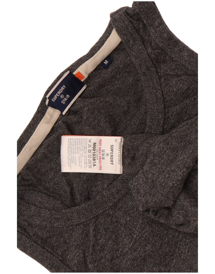 Superdry Débardeur Slim Homme Gris Moyen Moucheté Coton