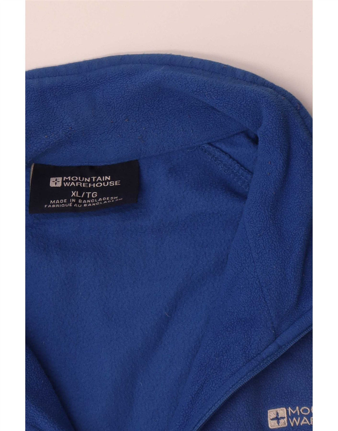 Mountain Warehouse Pull polaire à col zippé pour homme XL Bleu Polyester