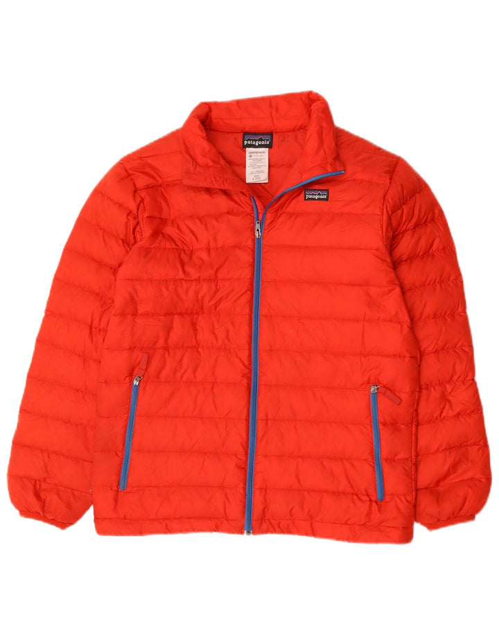 Patagonia Veste rembourrée garçon 11-12 ans Large Rouge Polyester