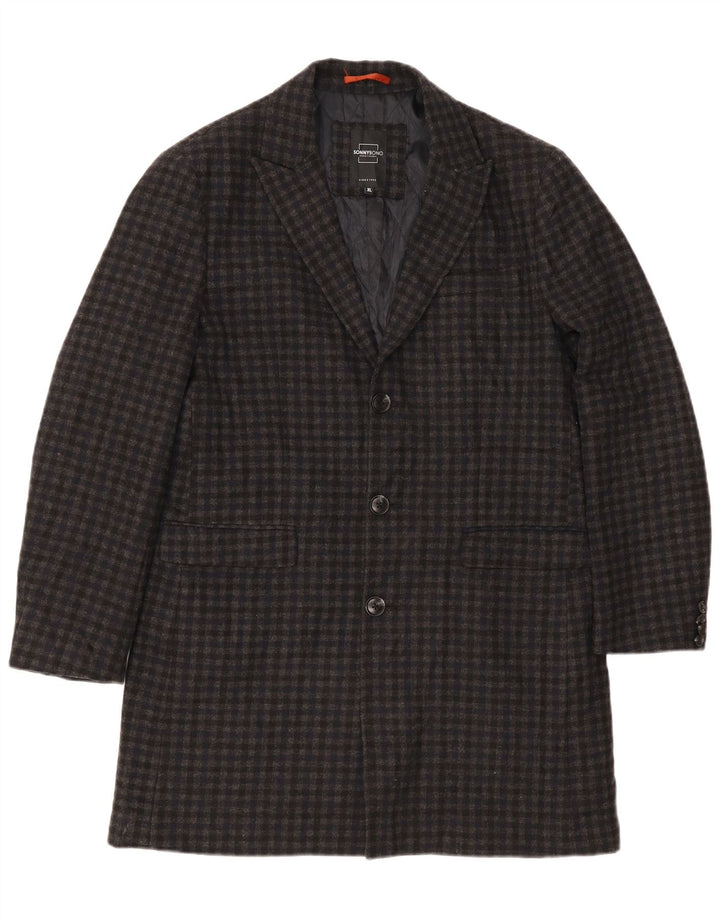 Sonny Bono Manteau pour homme UK 42 XL Gris Vichy